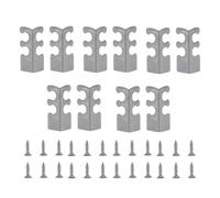 Metal Corner Protectors for Skirting Boards, 10 Pieces Protective Supplies for Chairs - Decorative Wall Brackets for Owners Tenants Office Home Apartment Furniture Doors