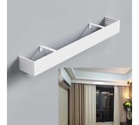 Metal Cornice Boards Wall Mount Pelmet Box - 3ft to 16ft Window Valance Box No Track Perfect for Home Decor Slish Drapery Hardware at Ideal for Living Room & Bedroom