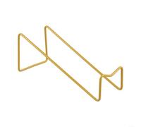 Metal Countertop Wine Rack Set 2 Pieces Incorporating Geometric Design Principles and Practical Storage Orientation (Gold wine rack)