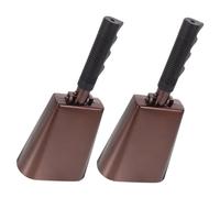 Metal Cow Bells with Handle 2pcs Cheering Hand Bells