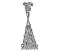 Metal Craft Cutting Dies for Paper Crafting, Star and Polka Dot Line Embossing Die Templates, Compatible with Most Machines for Card Making, Scrapbooking and DIY Projects