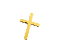 Metal Cross Decal Adhesive 3D Cross Badge Exterior Decoration Emblem Badge Sticker Decal for Vehicle Truck Faith Car Accessories