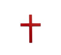 Metal Cross Decal Adhesive 3D Cross Badge Exterior Decoration Emblem Badge Sticker Decal for Vehicle Truck Faith Car Accessories