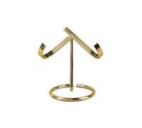 Metal Crystal Heart Stone Stand,Crystal Ball Holder Rock Display Stand Mineral Specimen Display Easel Holder for Rocks,Geodes(M,Gold)