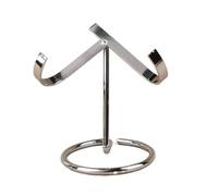 Metal Crystal Heart Stone Stand,Crystal Ball Holder Rock Display Stand Mineral Specimen Display Easel Holder for Rocks,Geodes(L,Silver)