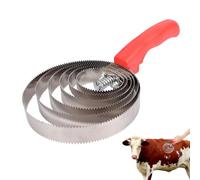 Metal Curry Comb, Ergonomic Handle Design, Reversible Comb Function, Multifunctional Care Accessories for Animal Husbandry, Sheep Grooming for Combs, Cleaning, Wellness, Stable Work, Farm