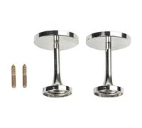 Metal Curtain Holdbacks 2 Pack For Lightweight Curtains, Secure Tiebacks With Sturdy Iron Material, For Living Room Or Bedroom Decor Enhancements(Bright silver)