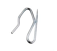 Metal Curtain Hooks 34mm S Shape Design Suitable for Various Heading Styles Including Cartridge & Goblet Heading (10pcs)