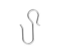 Metal Curtain Track Hooks S Shaped Small Curtain Hooks Stainless Steel Drape Wire Hooks for Ceiling Curtain Drape Track （30Pcs）