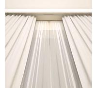 Metal Curtain Track System with Custom 9m 29.5ft Size Ceiling Mount Double Rail for Bedroom & Living Room Decoration Sturdy Valance Included
