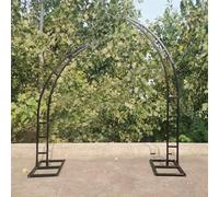 Metal Curved Wedding Arch Backdrop Stand for Garden Flower Decor Half Moon Balloon Arch Stand Perfect for Outdoor and Indoor Birthday Party Settings