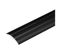 Metal cuttable Transition Strip, Decorative Strip on The Edge of Wood Floor(Black)
