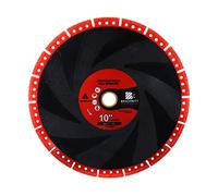 Metal Cutting Diamond Blade 10"- BRSCHNITT 250mm All-Purpose Diamond Saw Blade for Rebar Sheet Metal Angle Iron Stainless Steel Concrete.