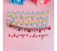 Metal Cutting Die for Scrapbooking,Christmas Border Gift Snowman Decoration Metal Cutting Dies Scrapbook Paper Cards Embossing Craft 14x7cm