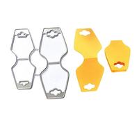 Metal Cutting Dies, Asudaro Santa Claus Hat/Willow Leaf Ring/Ring with Circle Tip/Large and Small Flowers/Large and Small Side Cards Design Die Cut Cards Etc