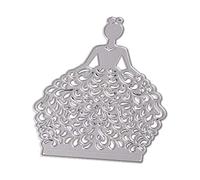 Metal Cutting Dies Beautiful Bride Cutting Dies Craft Die Cut for Scrapbooking Photo Festival Decoration Christmas Sentiments