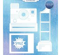 Metal Cutting Dies Camera Film Smile Pictures Frame Die-cuts for Card Making DIY Scrapbooking Embossing Stencil Die Cutting Template Tools Photo Album Decor Arts Crafts