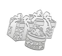 Metal Cutting Dies Carbon Steel Lace Ribbon Gift Box Embossing Stencils For Scrapbook Mother's Day Card Making Decor Metal Cutting Dies For Card Making Scrapbooking For Card Making Dies And Day
