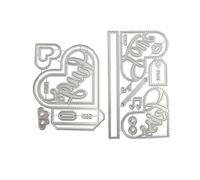Metal Cutting Dies for Making - 3D Metal Stamps for Cutting and Embossing | Metal Cutting Die for Stencils for Albums, Parties, Weddings, Festivals for Albums, Parties, Weddings