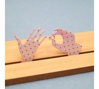 Metal Cutting Dies Stencils,5.2x6cm Wearing Ring for Hands Cutting Dies Engagement Wedding Scrapbook Decorative Album Greeting Card Craft