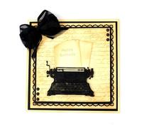 Metal Cutting Dies Stencils,9x10.5cm Typewriter Metal Cutting Dies Stencils Scrapbooking Album Cards Making Decor