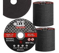 Metal-cutting disc INOX, heavy-duty discs, 125x1x22,23mm set (100 pieces, 125 mm)