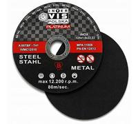 Metal-cutting disc INOX, heavy-duty discs, 125x1x22,23mm set (25 pieces, 125 mm)