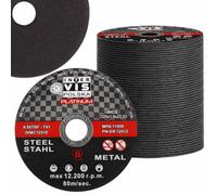 Metal-cutting disc INOX, heavy-duty discs, 125x1x22,23mm set (50 pieces, 125 mm)