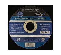 Bluespot Metal Cutting Discs 1 mm Ultra Thin 4 1/2" 115 mm from Steel 10 Pack