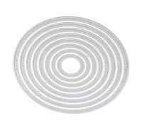 Metal Cutting Mold Oval Etched Shape Decorative Relief Stencil for DIY Crafts Album Paper Card Wedding Carbon Steel 12.5x10.5cm