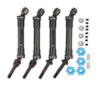 Metal CVD Front Rear Drive Shaft for SLASH, High - Precision RC Transmission Axle with Universal Joint and Adapter, Rust - Resistant Replacement Part (Blue)