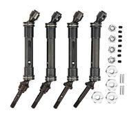 Metal CVD Front Rear Drive Shaft for SLASH, High - Precision RC Transmission Axle with Universal Joint and Adapter, Rust - Resistant Replacement Part (Silver)