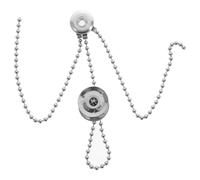 Metal Cymbal Sizzle Chain for China Cymbals and 14-18 Inch Sets | Riveted Detachable Bead Links, Richer Overtones and Resonance Control, for Studio Engineers and Jazz Players