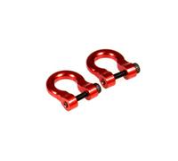 Metal D-ring Tow Hook Shackle Compatible with 1/10 Scale RC Crawler Compatible With TRX6 90046 Upgrade Parts Trailer Recovery Accessory(Red)