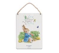 Metal Dangler Sign (65 x 90 mm) - Beatrix Potter - Peter Rabbit and Radish