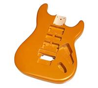Metal Darker Gold Color Darker Yellow Electric Guitar Body Poplar Wood Barrel 5. 7 Cm Pocket Width Guitar body replacement