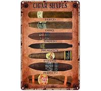 Metal Decor for Bathroom Wall Cigars Metal Tin Sign Vintage Decoration Garage Home Garden Cafes Kitchen Wall Antique Tin Signs 8x12 inch