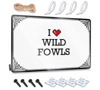 Metal Decor For Home Bar I Love Wild Fowls Tin Sign Men Cave Decor Funny Garage Signs For Men(30X40CM)
