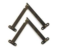 Metal Decorative Hinges 2PCS Antique Bronze Support Hinge for Box Cabinet