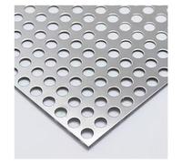 Metal Decorative Meshs Perforated Plate,304 Stainless Steel Sheet, Leak-Proof Window Pads,Diameter 8mm with Ties Gloves