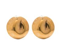 Metal Dented Stud Earrings - female - Golden Goose - Earrings - Yellow - ONE SIZE - Accessories ONE SIZE