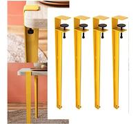 Metal Desk Legs - 4PCS Hairpin Table Legs for DIY Coffee and Console Furniture, 28 Inch Removable Clamps, Telescoping with Floor Fitters