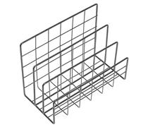 Metal Desk Letter Holder with 3 Slots for Office Organising | Iron Mesh Frame, Rounded Edges, Open Layout, Ready to Use for Letters and Folders at Home