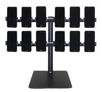 Metal Desk Organizer for Cell Phones, Multi-Device Management Rack, Durable Storage Holder for Offices and Homes