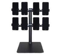 Metal Desk Organizer for Cell Phones, Multi-Device Management Rack, Durable Storage Holder for Offices and Homes