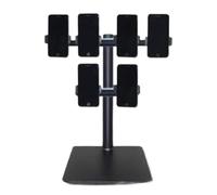 Metal Desk Organizer for Cell Phones, Multi-Device Management Rack, Durable Storage Holder for Offices and Homes
