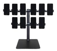 Metal Desk Organizer for Cell Phones, Multi-Device Management Rack, Durable Storage Holder for Offices and Homes