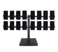 Metal Desk Organizer for Cell Phones, Multi-Device Management Rack, Durable Storage Holder for Offices and Homes