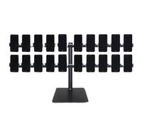 Metal Desk Organizer for Cell Phones, Multi-Device Management Rack, Durable Storage Holder for Offices and Homes