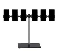 Metal Desk Organizer for Cell Phones, Multi-Device Management Rack, Durable Storage Holder for Offices and Homes